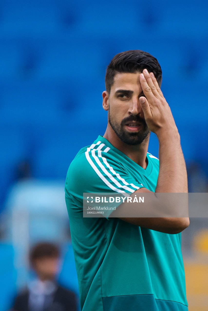 Sami Khedira of the German national football team at a