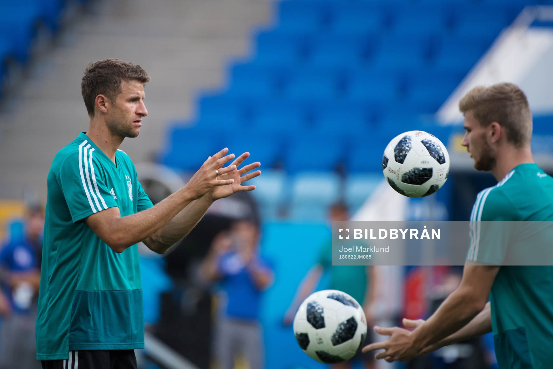 Thomas Müller of the German national football team at a