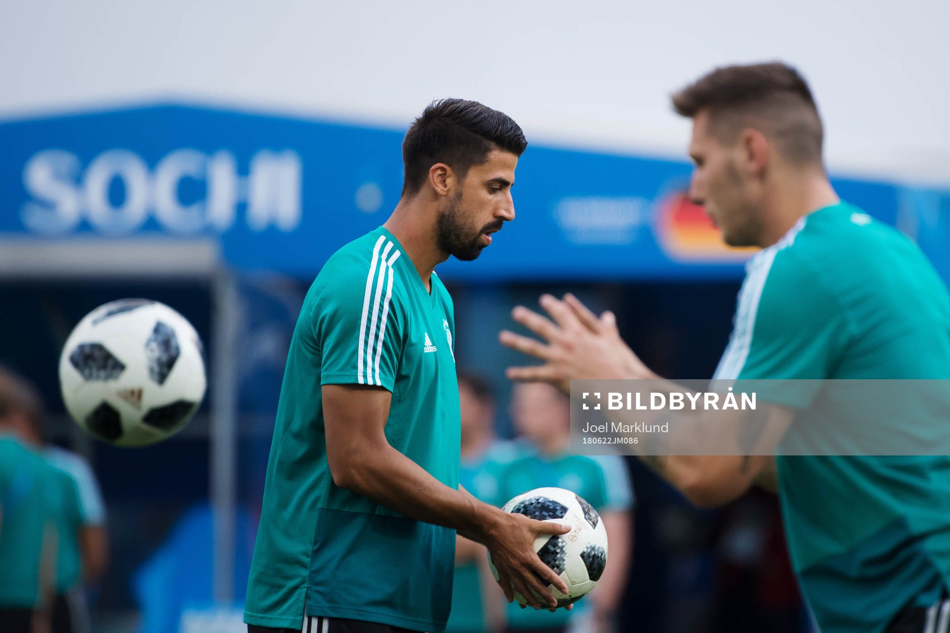 Sami Khedira of the German national football team at a