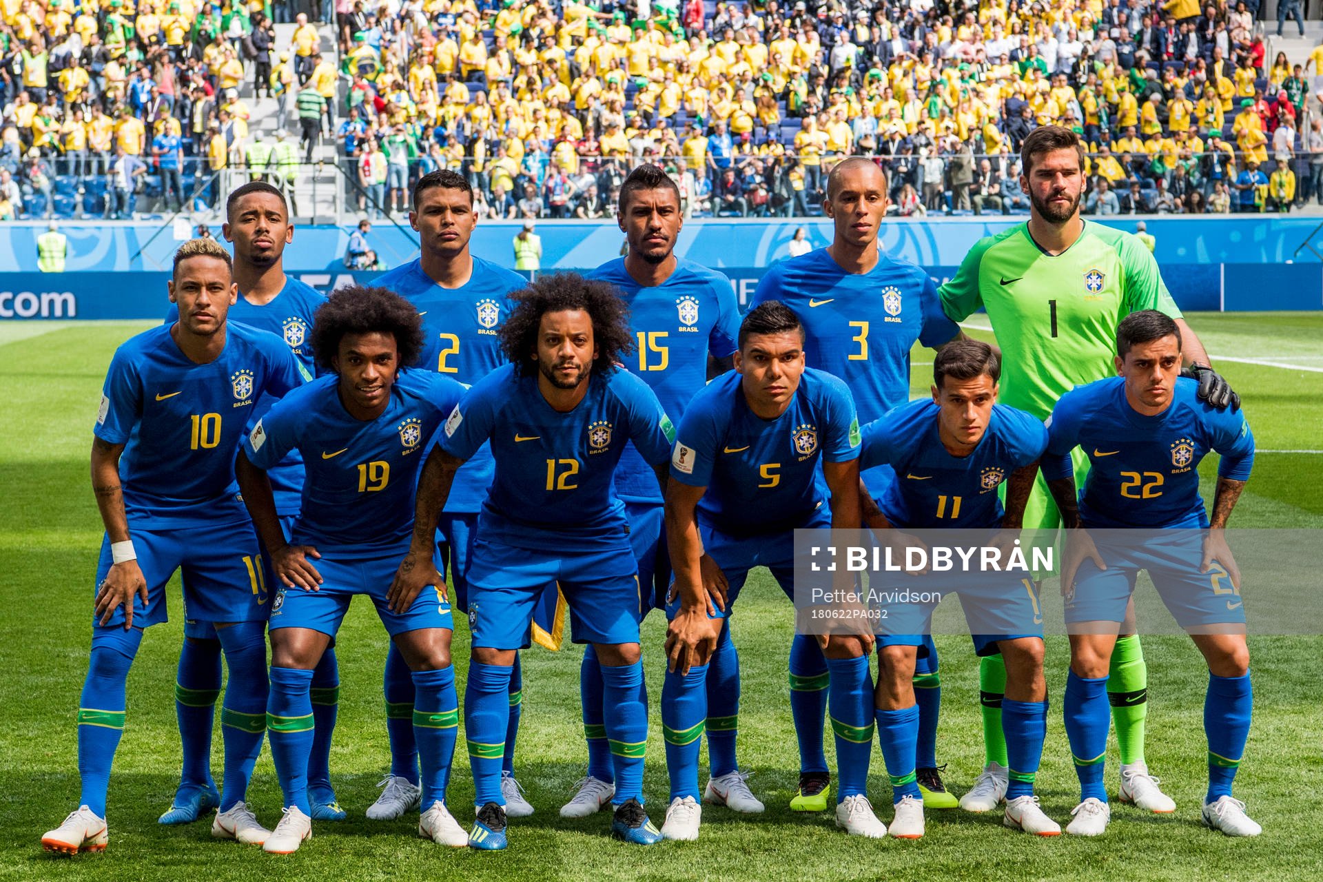 Brazil's starting eleven