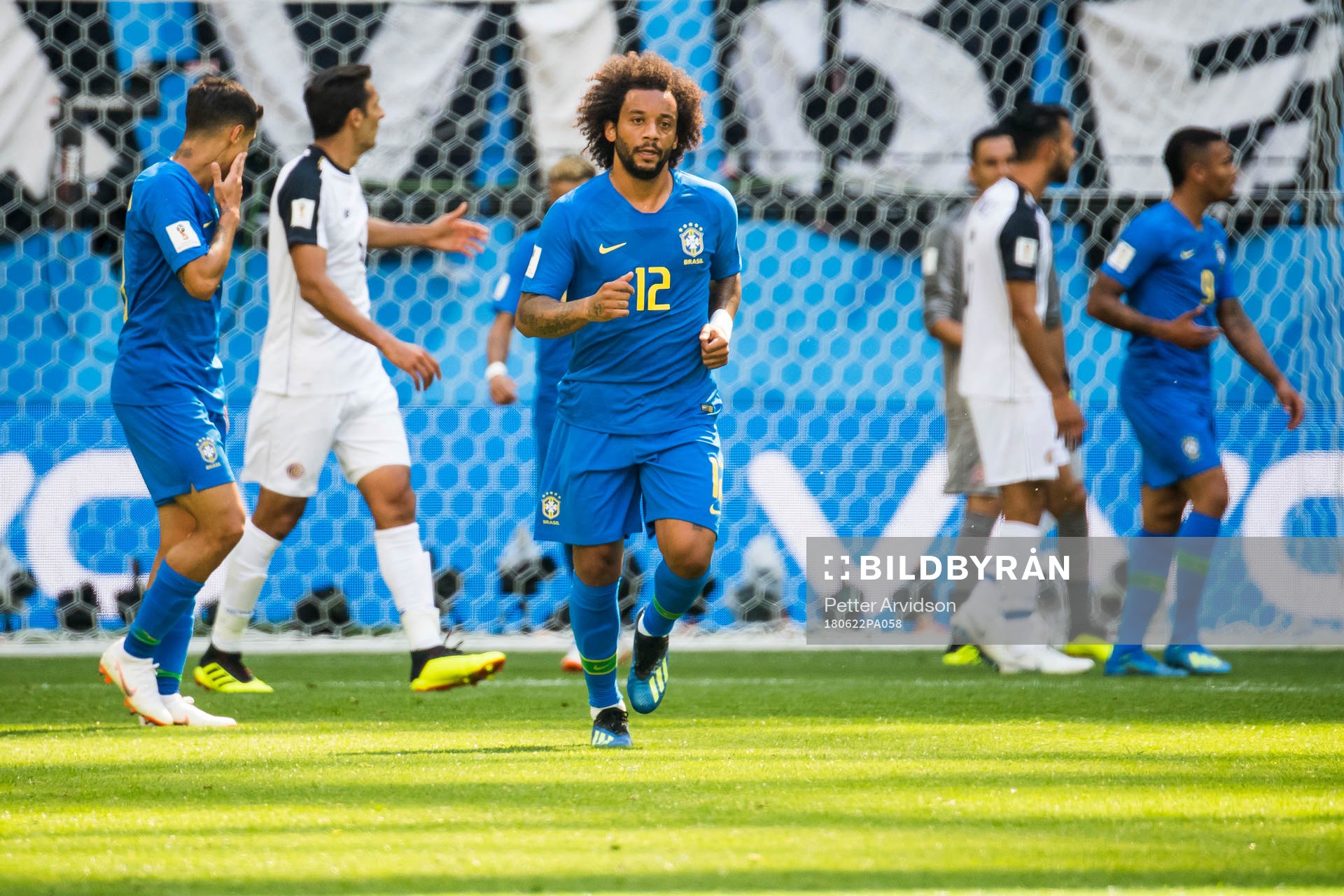 Marcelo of Brazil looks dejected