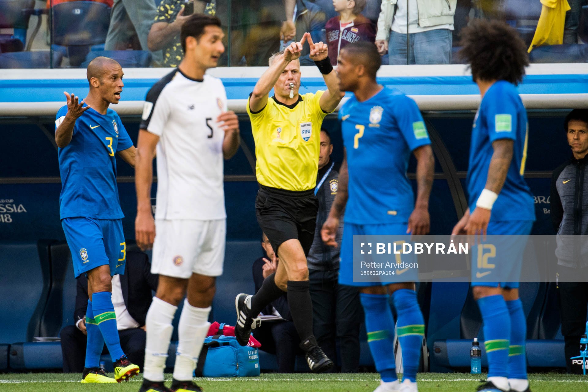 Referee Björn Kuipers of Netherlands