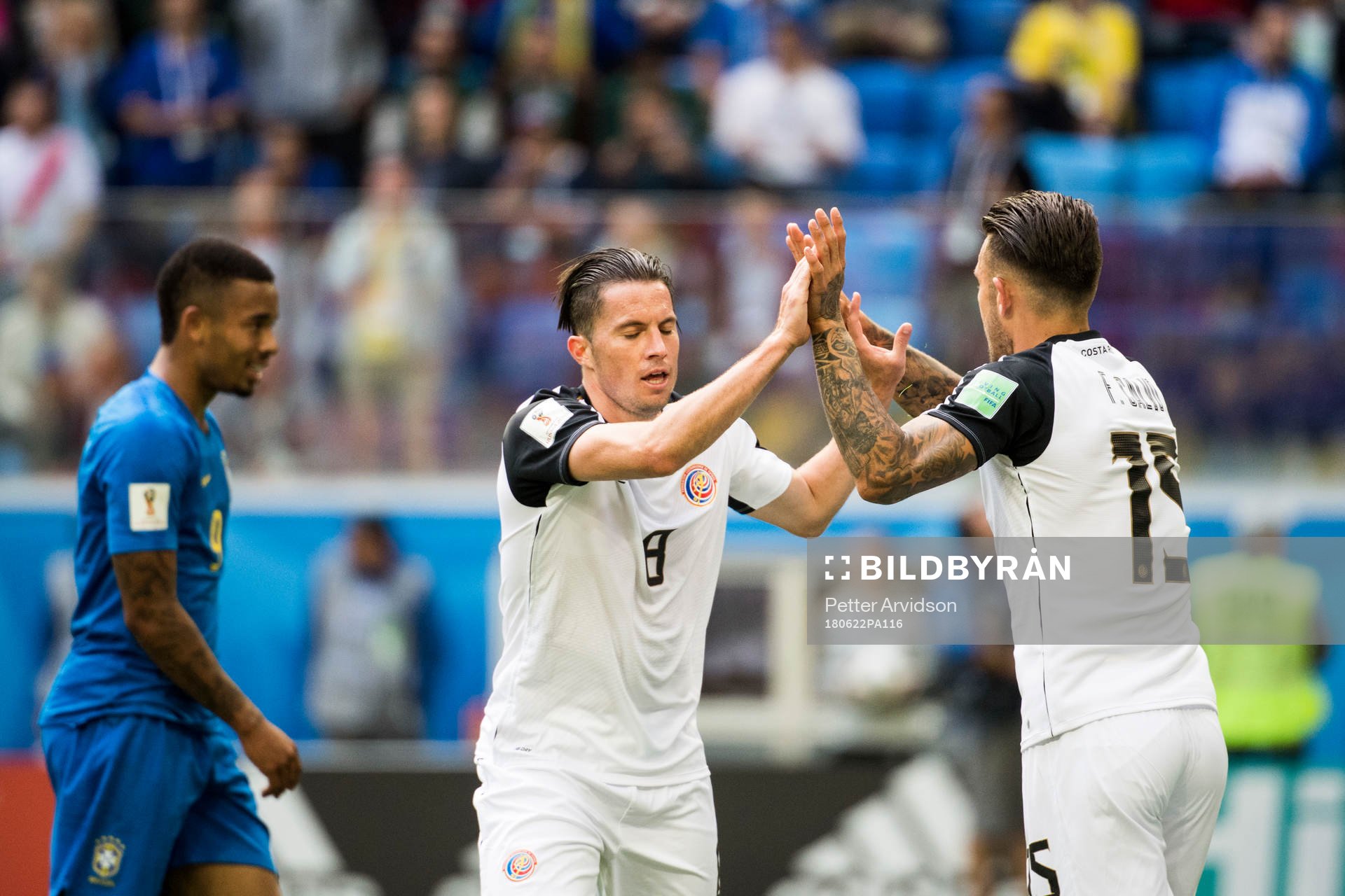 Bryan Oviedo of Costa Rica and Francisco Calvo of Costa
