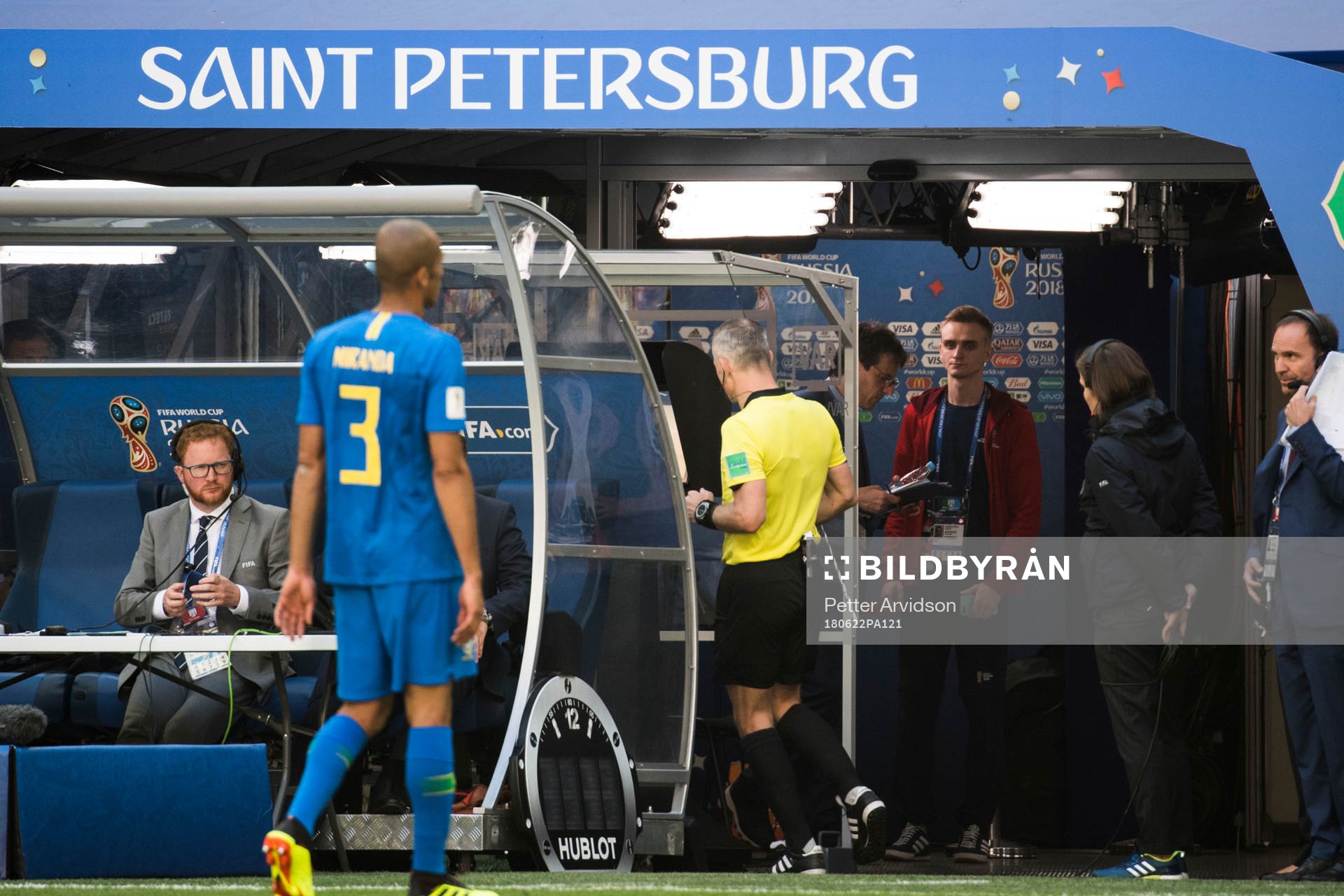 Referee Björn Kuipers of Netherlands