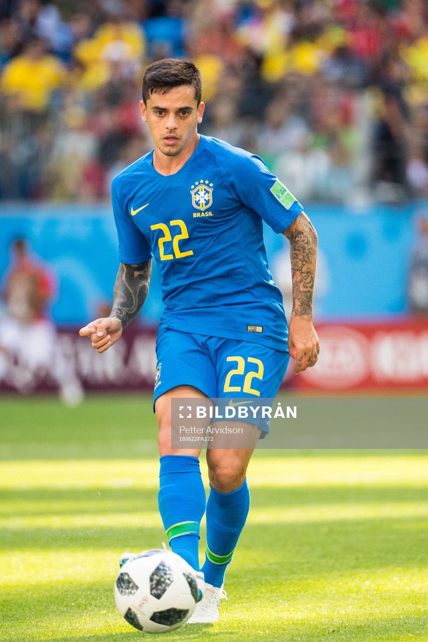 Fagner of Brazil during the FIFA World Cup group stage match between Brazil and Costa Rica on June 22, 2018 in Sankt Petersburg.