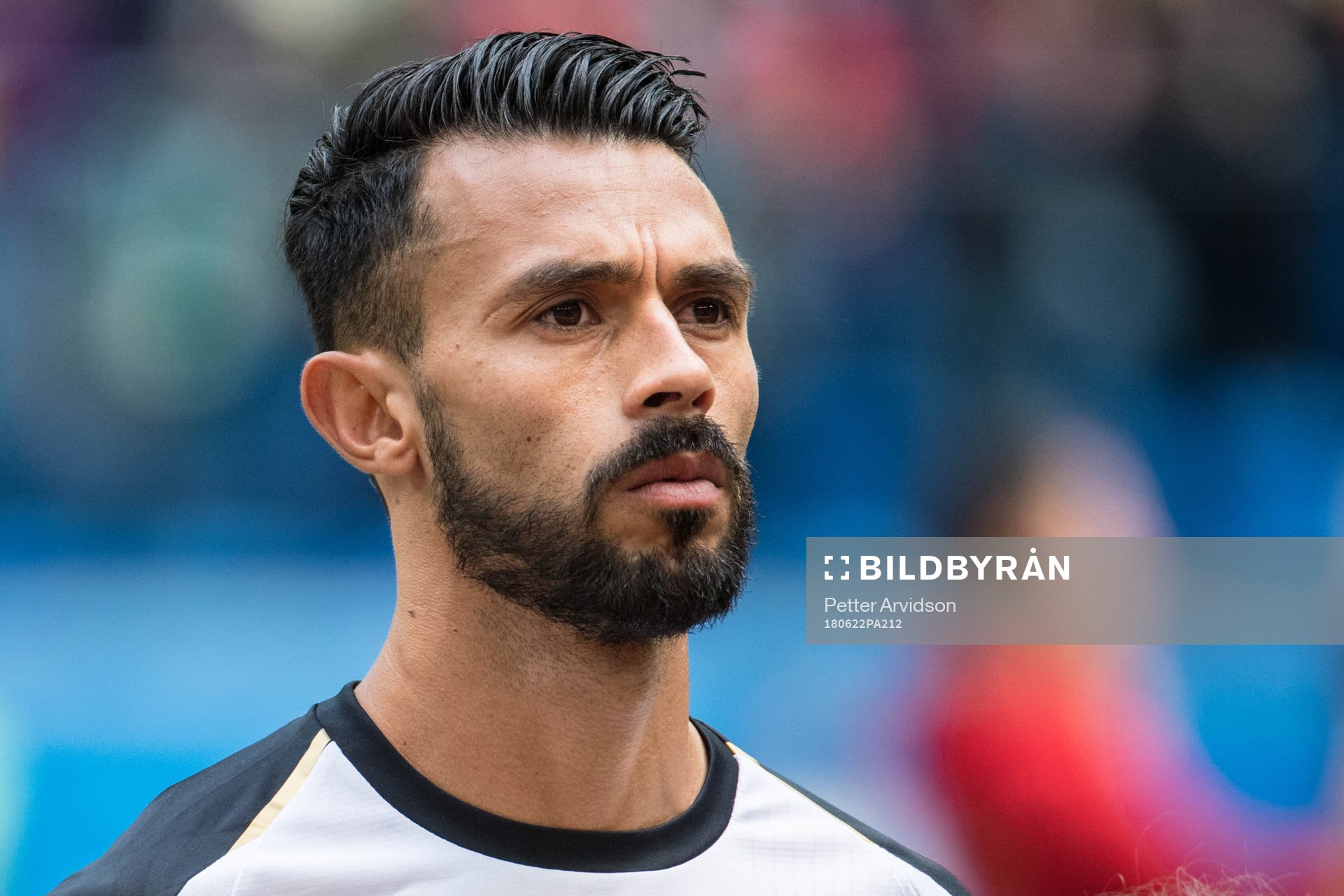 Giancarlo Gonzalez of Costa Rica prior the FIFA World Cup group stage match between Brazil and Costa Rica on June 22, 2018 in Sankt Petersburg.