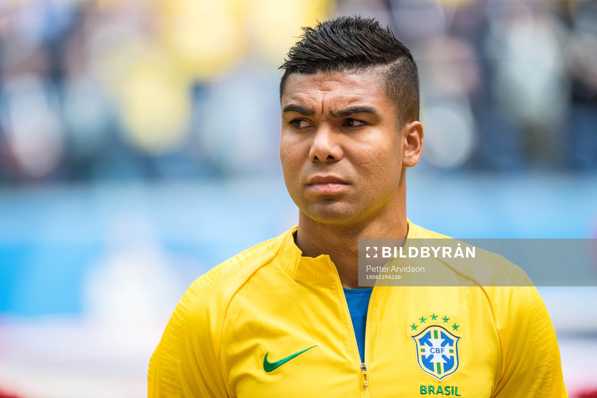 Casemiro of Brazil prior the FIFA World Cup group stage