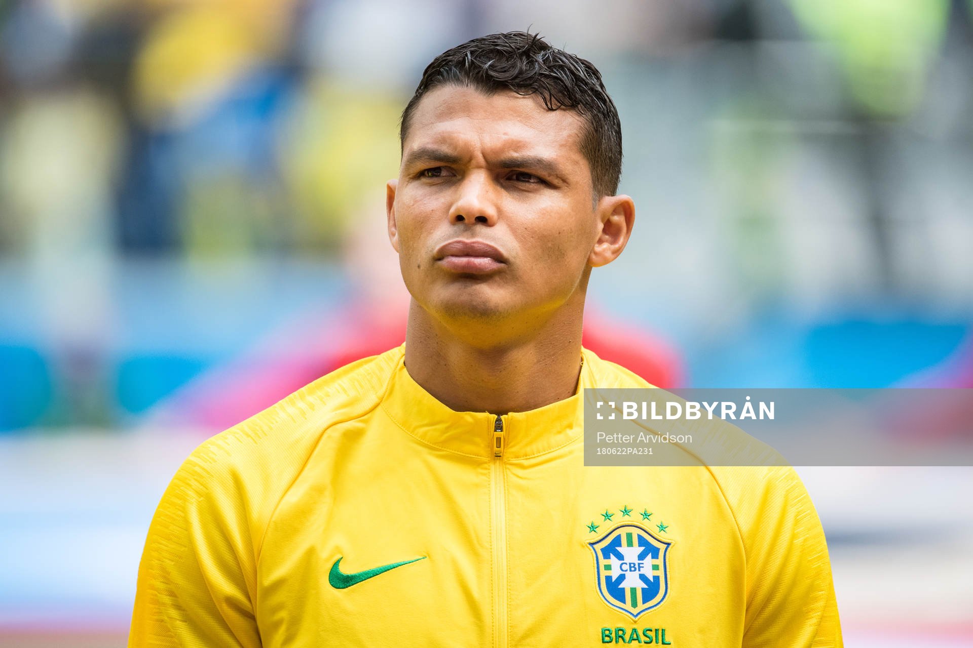 Thiago Silva of Brazil prior the FIFA World Cup group stage