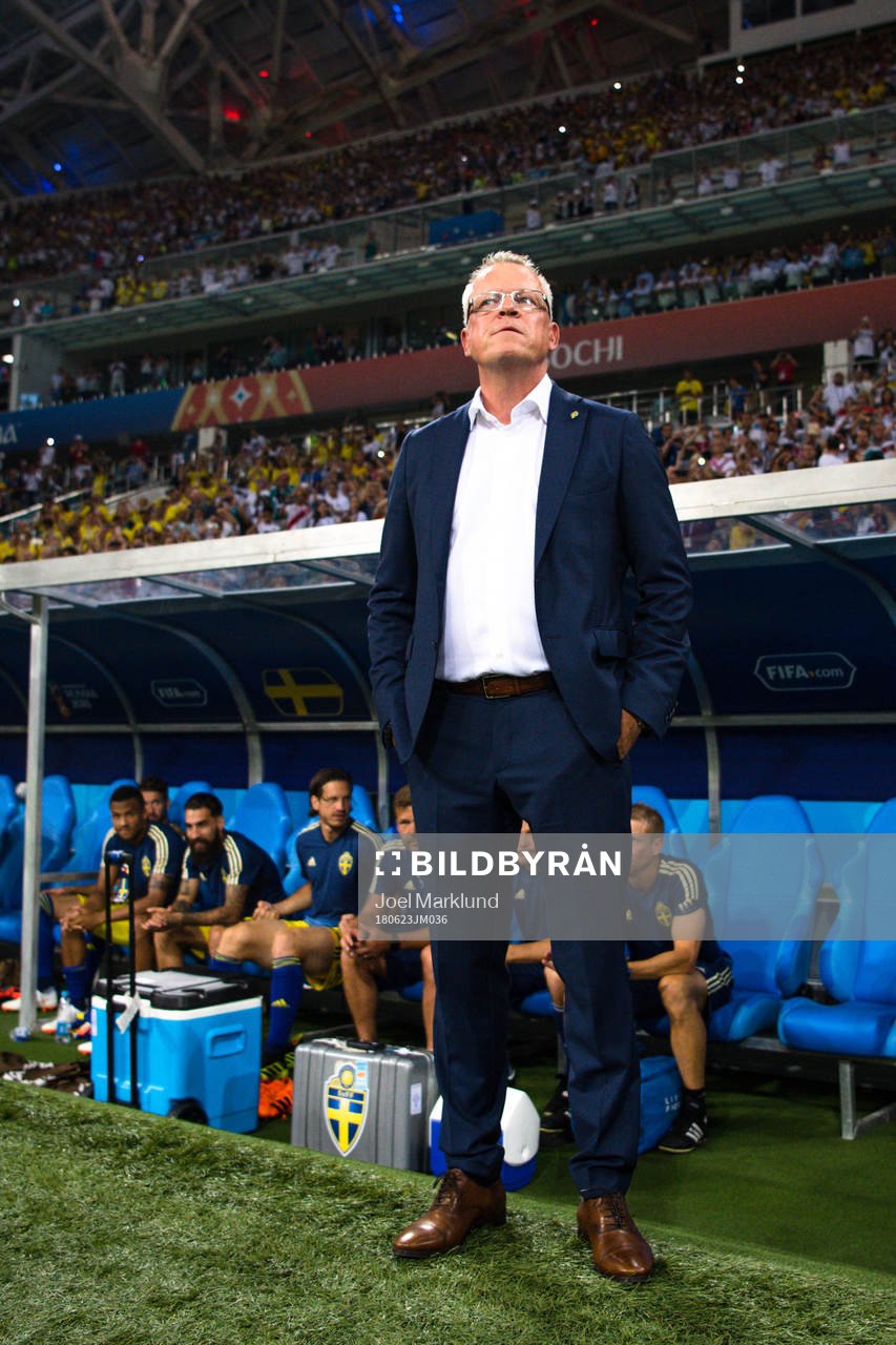 head coach Janne Andersson of Sweden