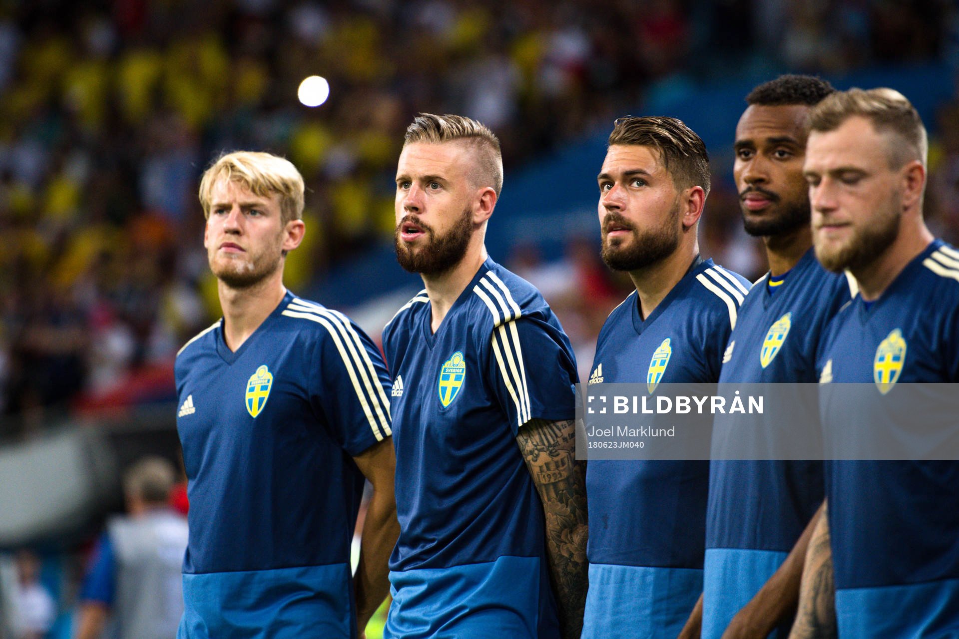 Filip Helander, Pontus Jansson, goalkeeper Kristoffer