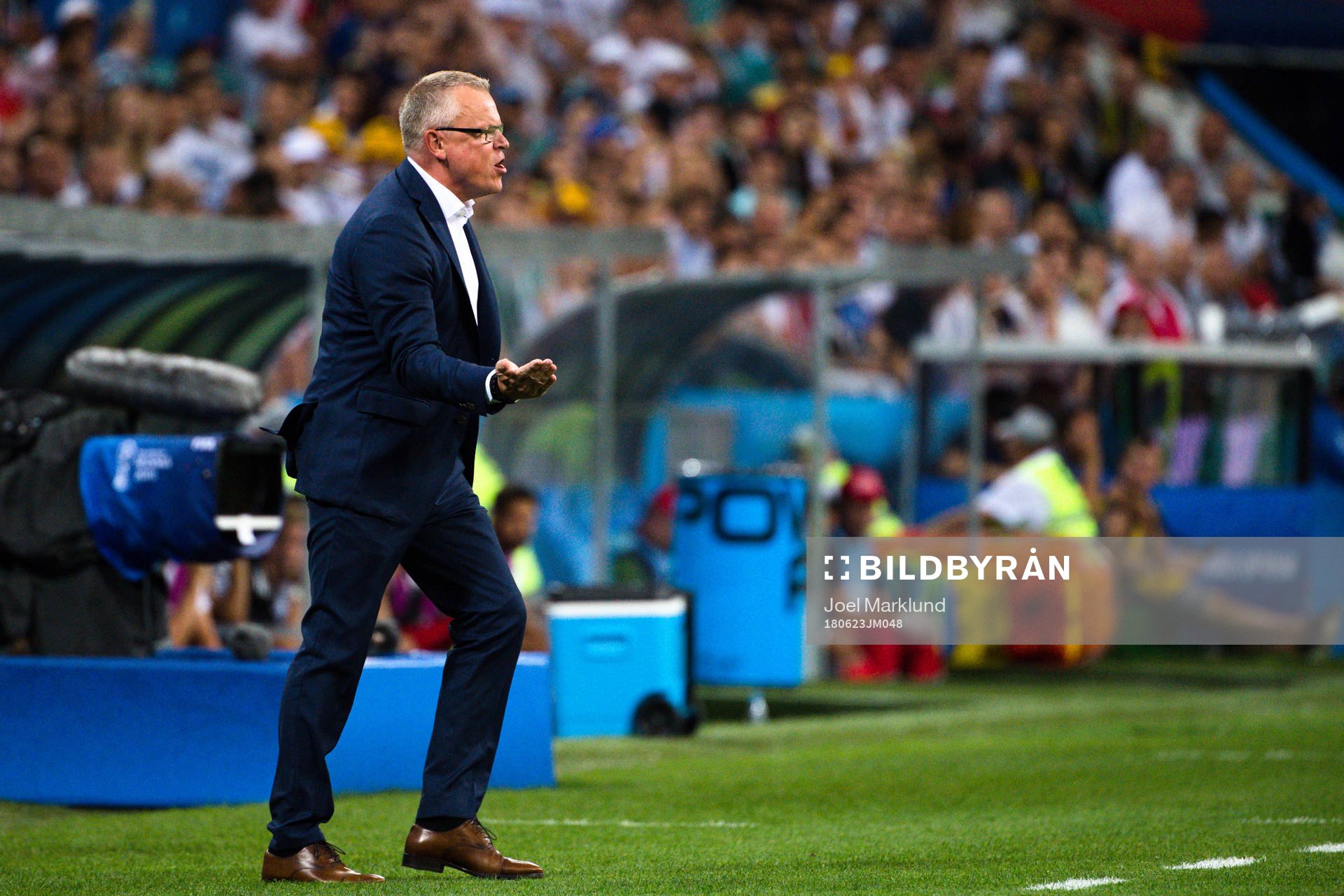 head coach Janne Andersson of Sweden