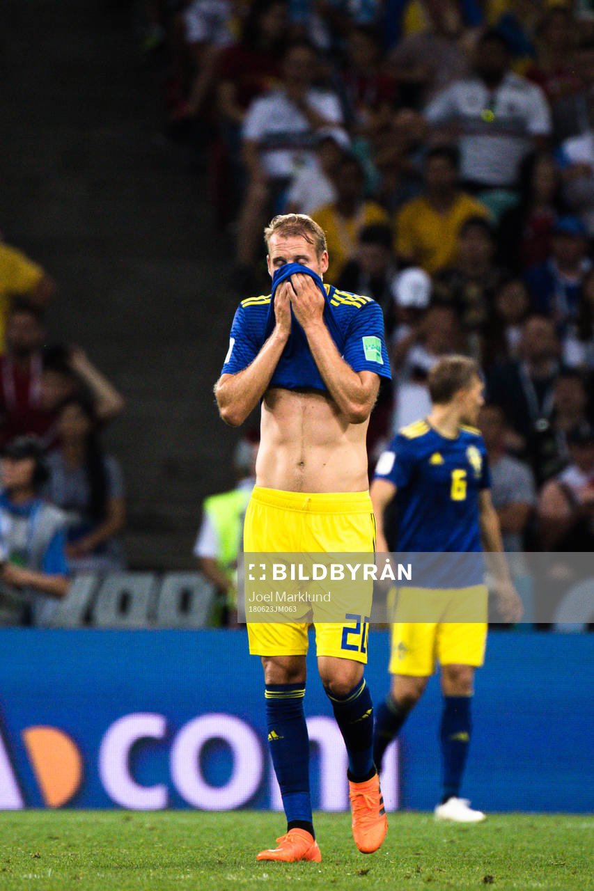 Ola Toivonen of Sweden looks dejected