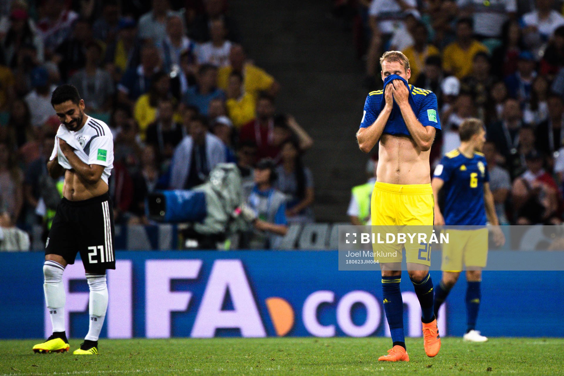 Ola Toivonen of Sweden looks dejected