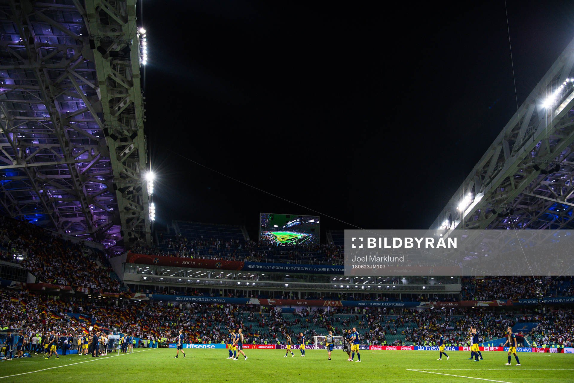 Players of Sweden leaves the pitch