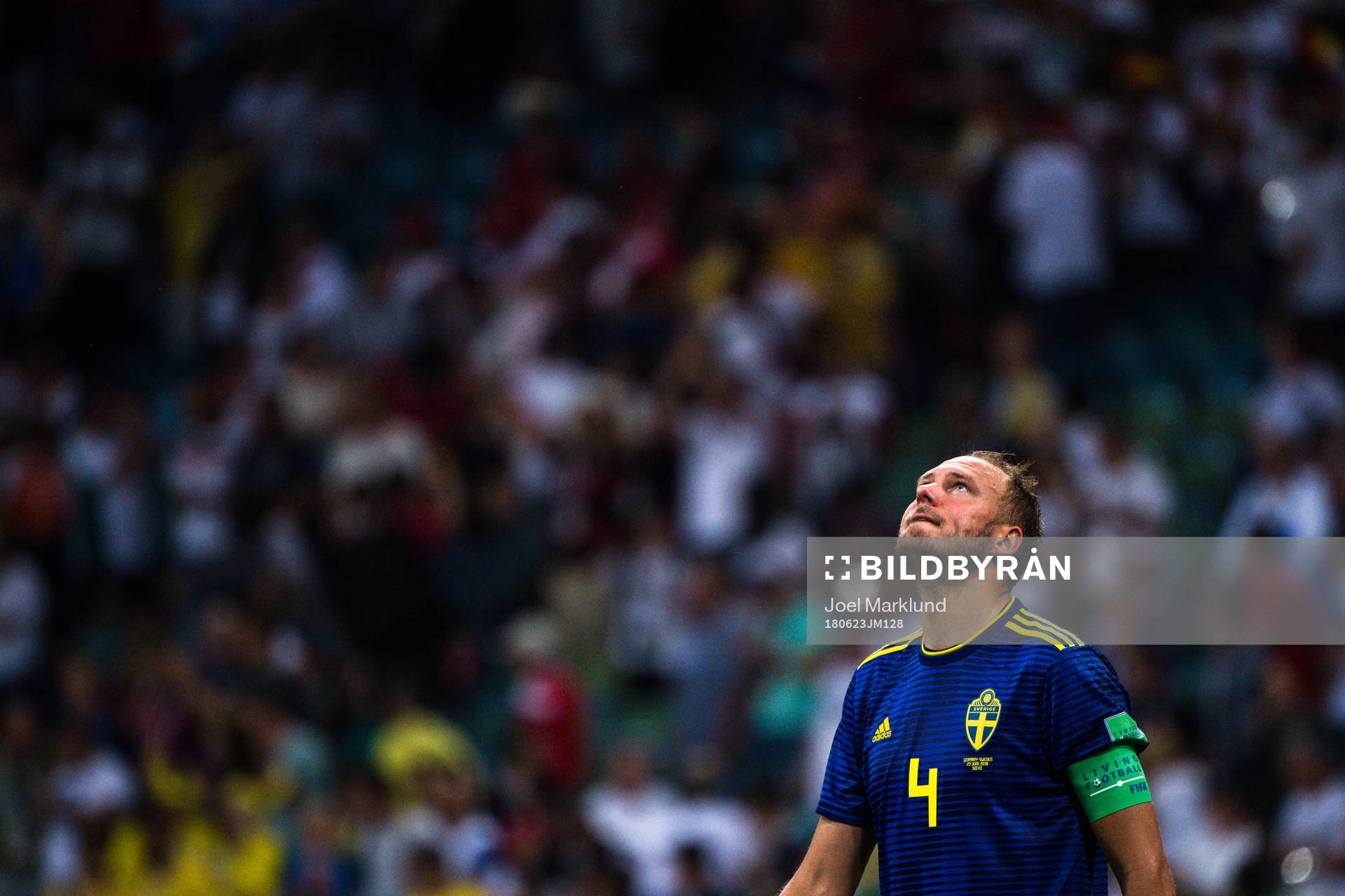 Andreas Granqvist of Sweden looks dejected