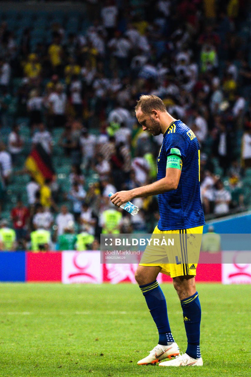 Andreas Granqvist of Sweden looks dejected