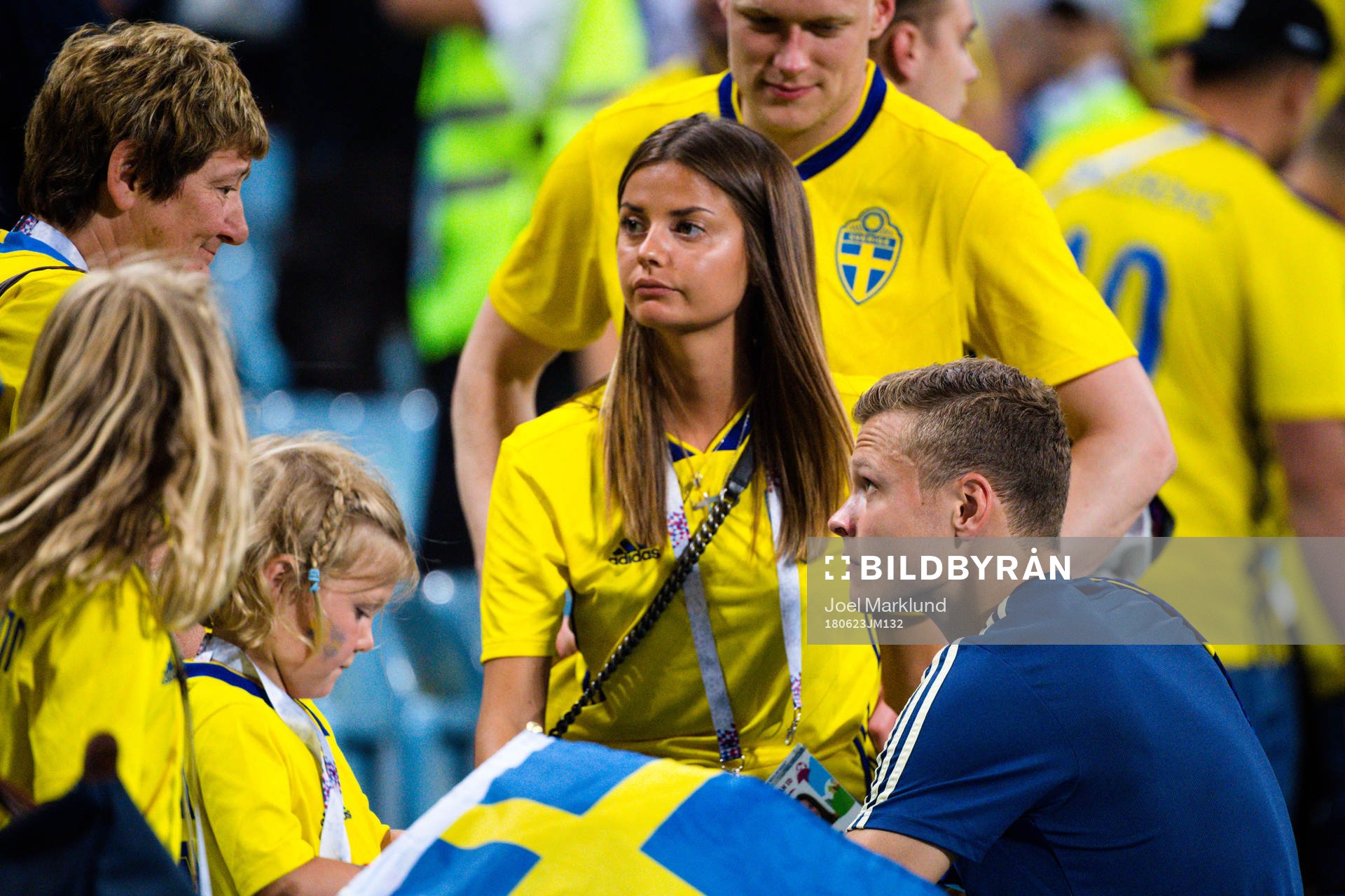 Viktor Claesson of Sweden with family