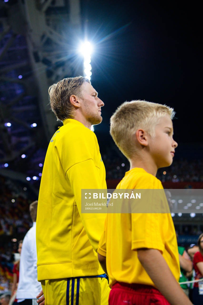 Emil Forsberg of Sweden prior the FIFA World Cup group