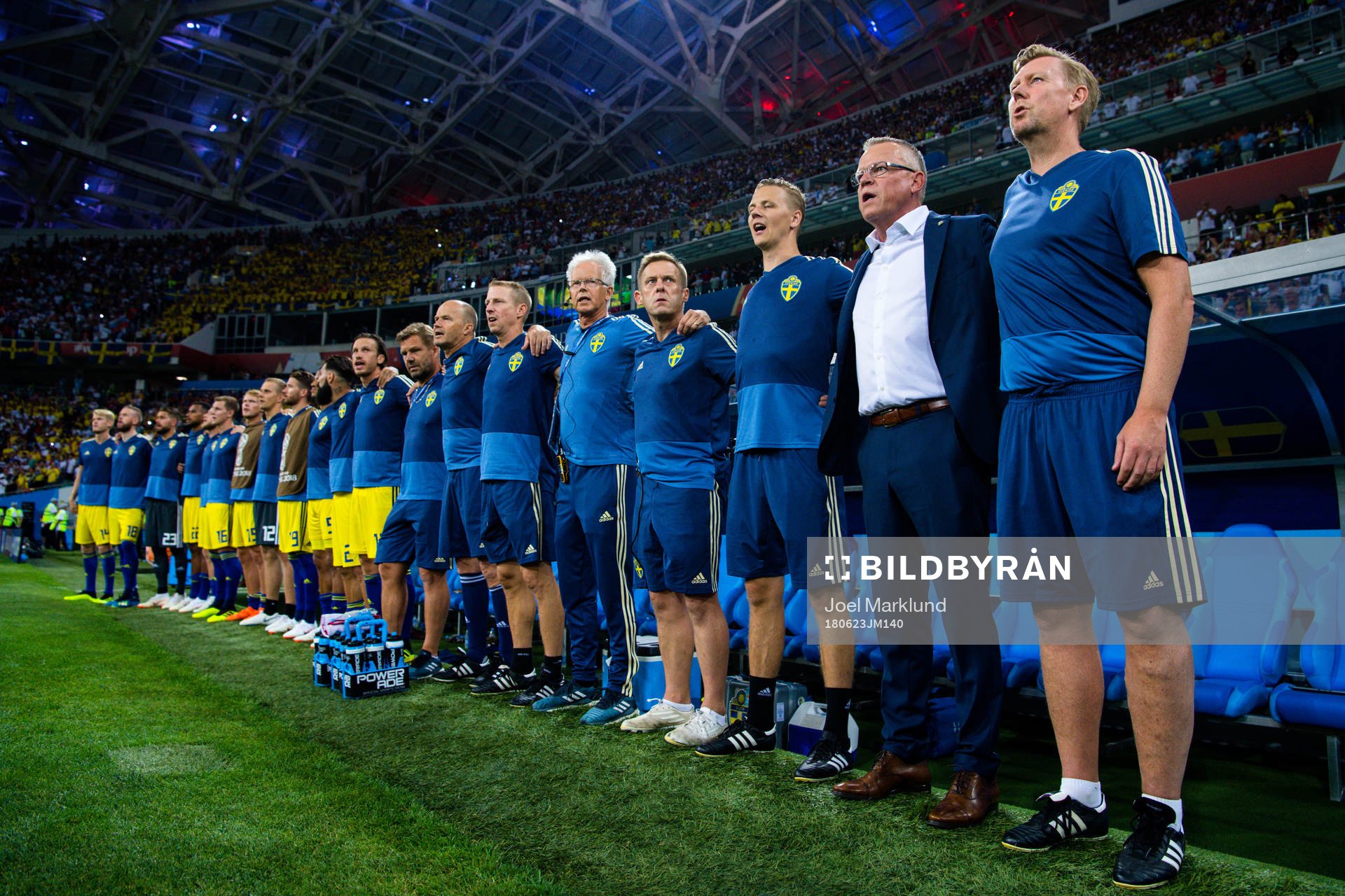 head coach Janne Andersson and assistant coach Peter