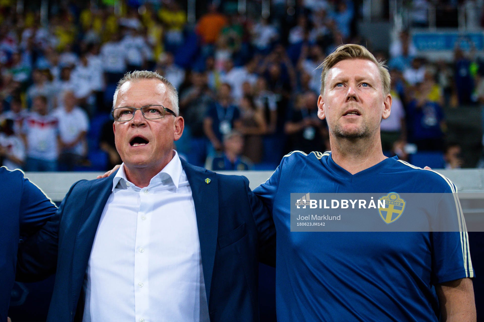head coach Janne Andersson and assistant coach Peter