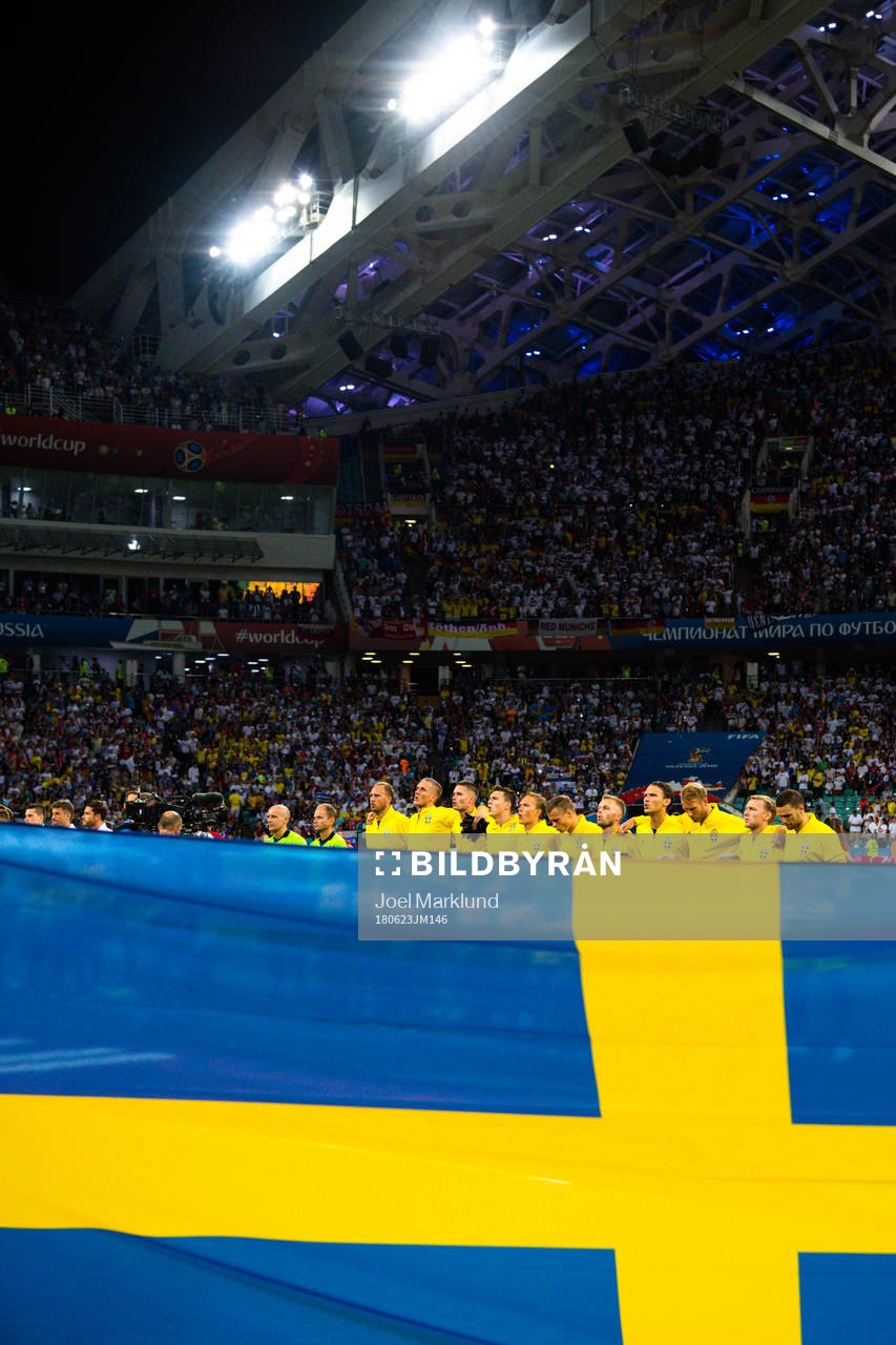 Starting Eleven of Sweden prior the FIFA World Cup group