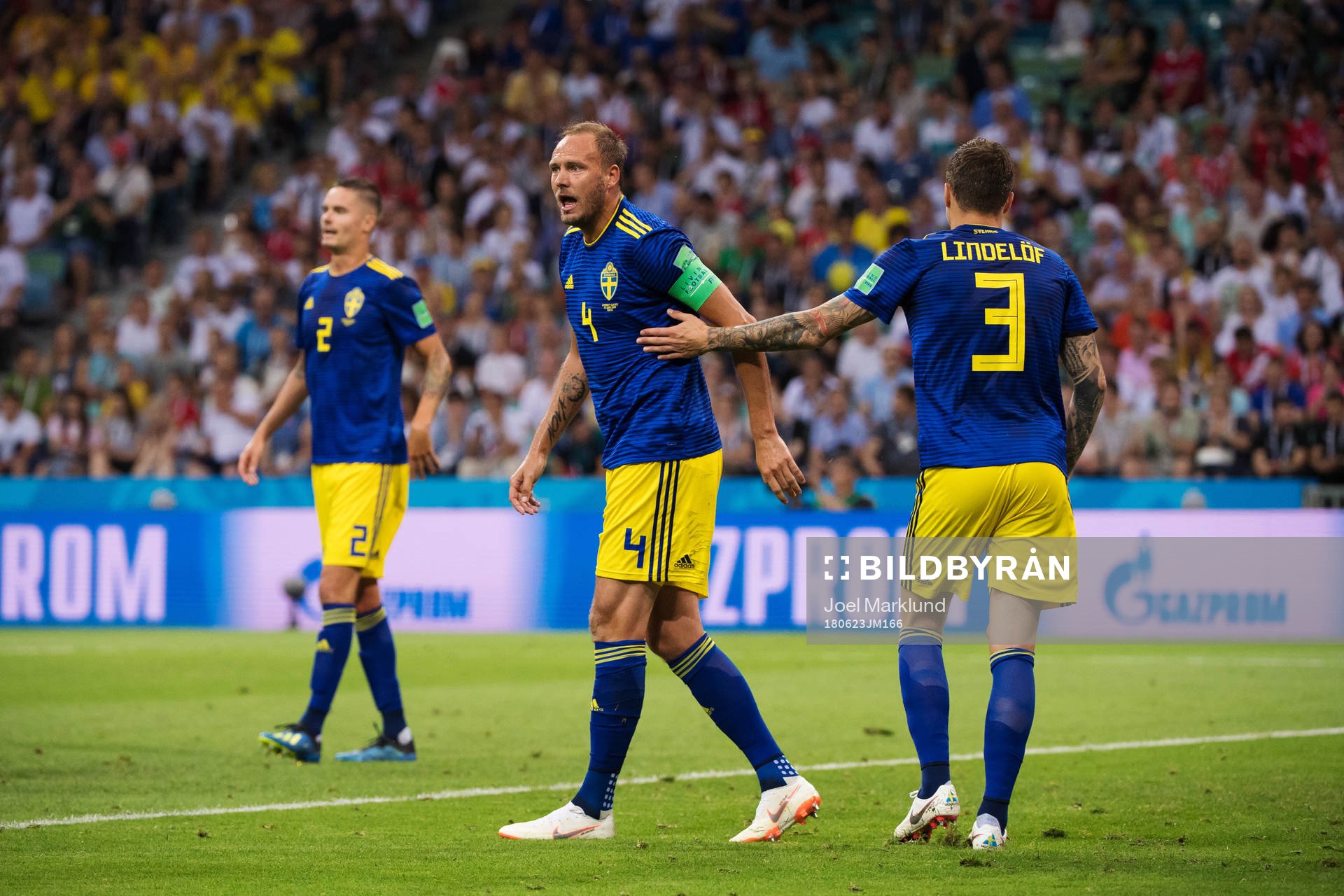 Andreas Granqvist and Victor Nilsson Lindelöf of Sweden