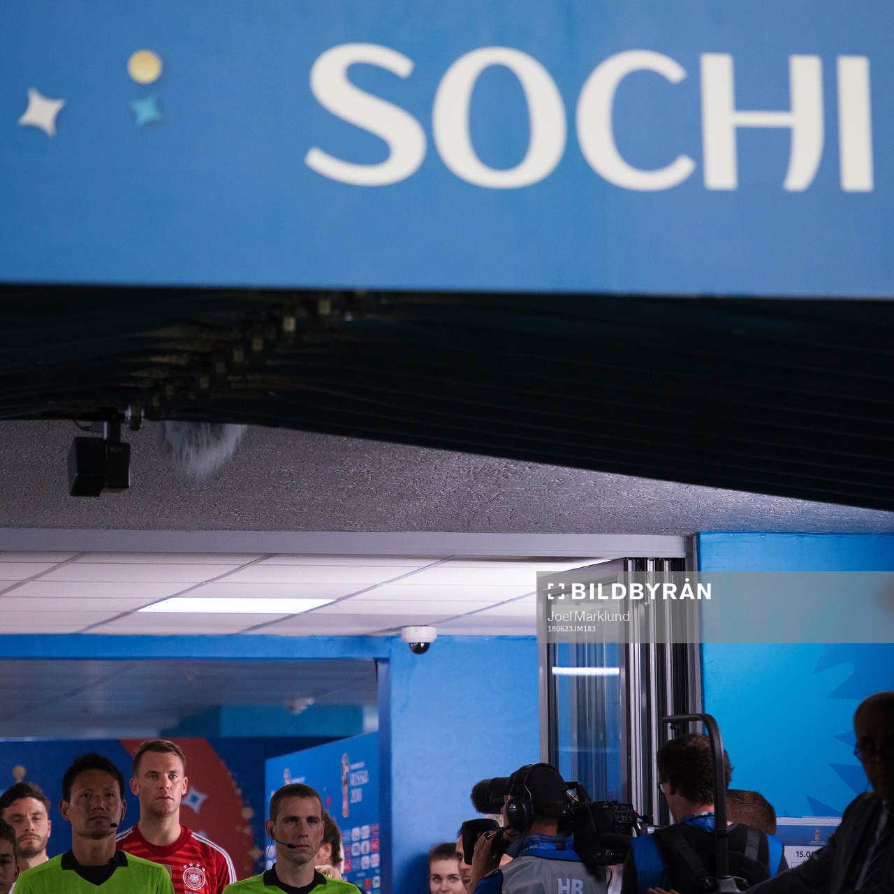 Goalkeeper Manuel Neuer of Germany in the player's tunnel
