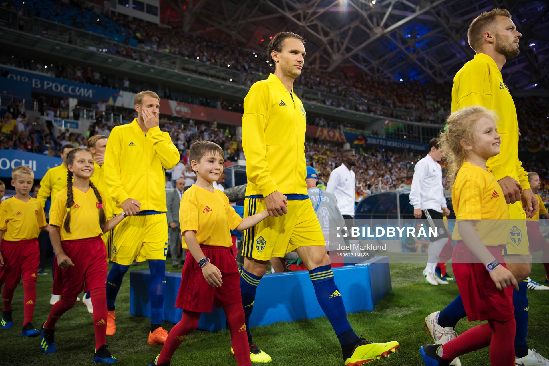 Albin Ekdal and Sebastian Larsson of Sweden