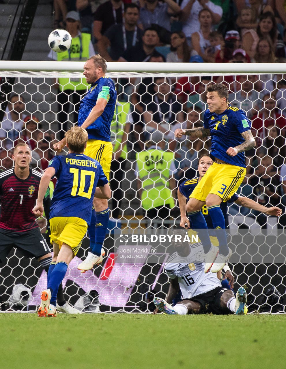 Andreas Granqvist, Albin Ekdal and Victor Nilsson Lindelöf