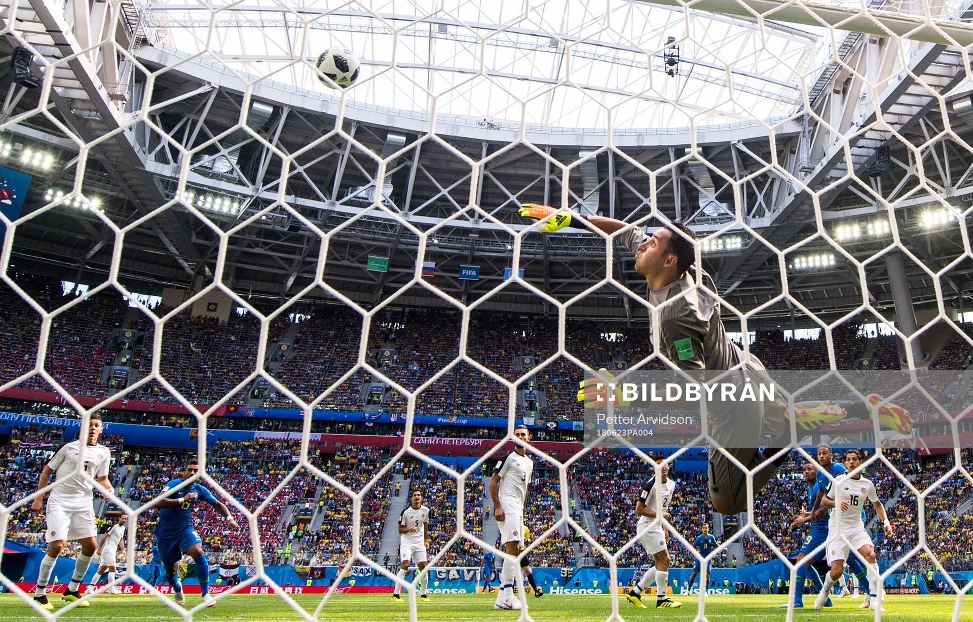 Goalkeeper Keylor Navas of Costa Rica