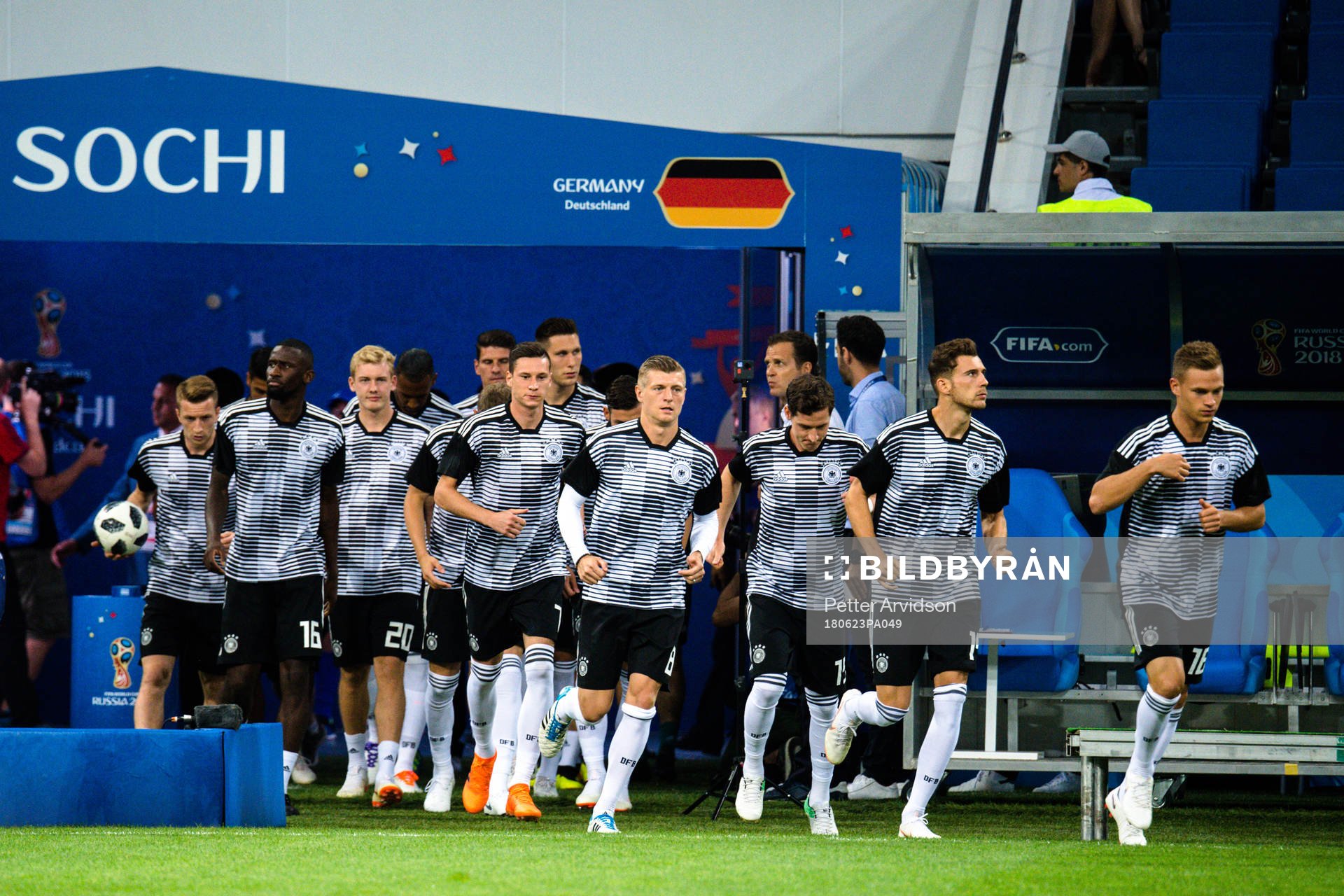 Players of Germany prior the FIFA World Cup group stage