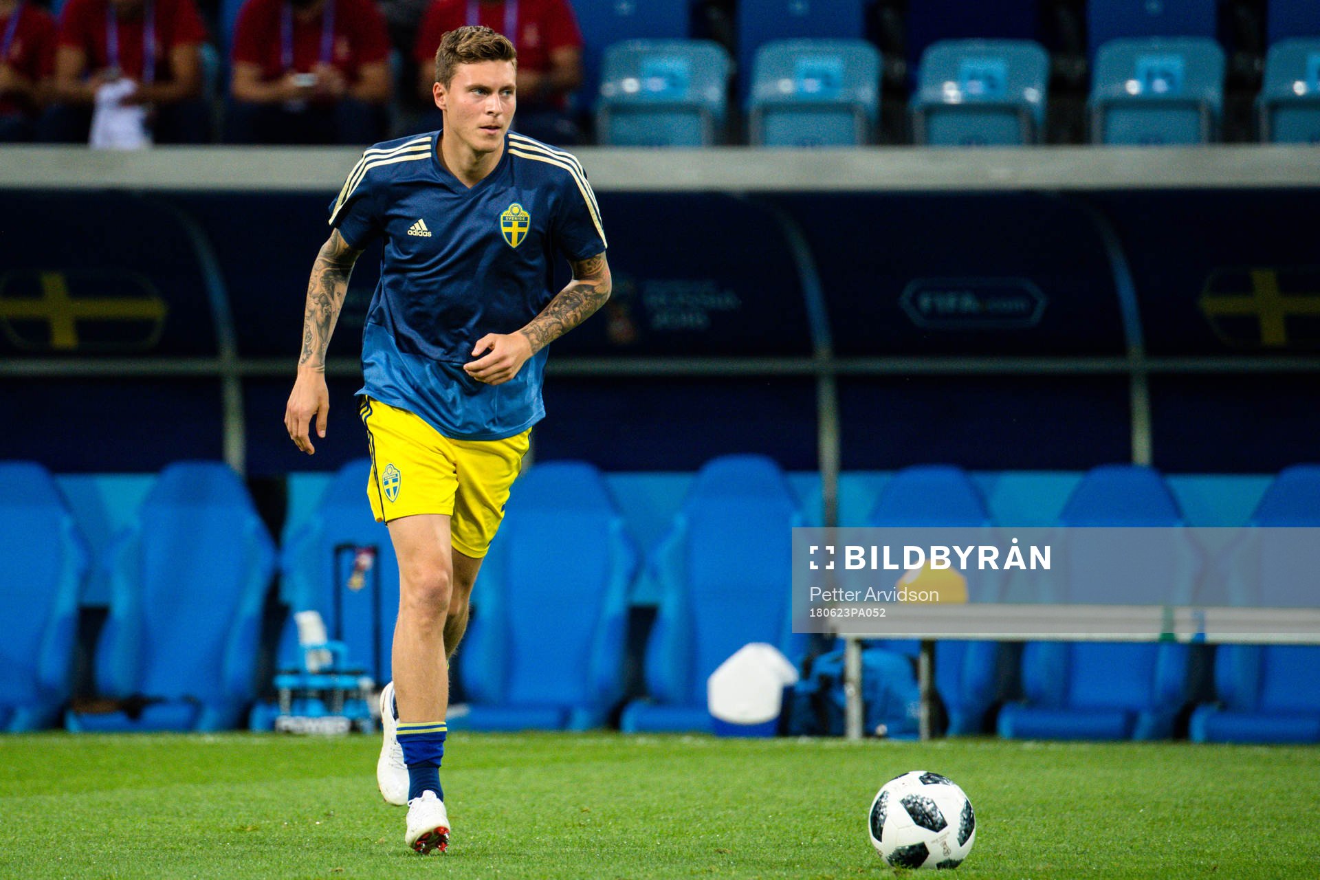 Victor Nilsson Lindelöf of Sweden prior the FIFA World Cup