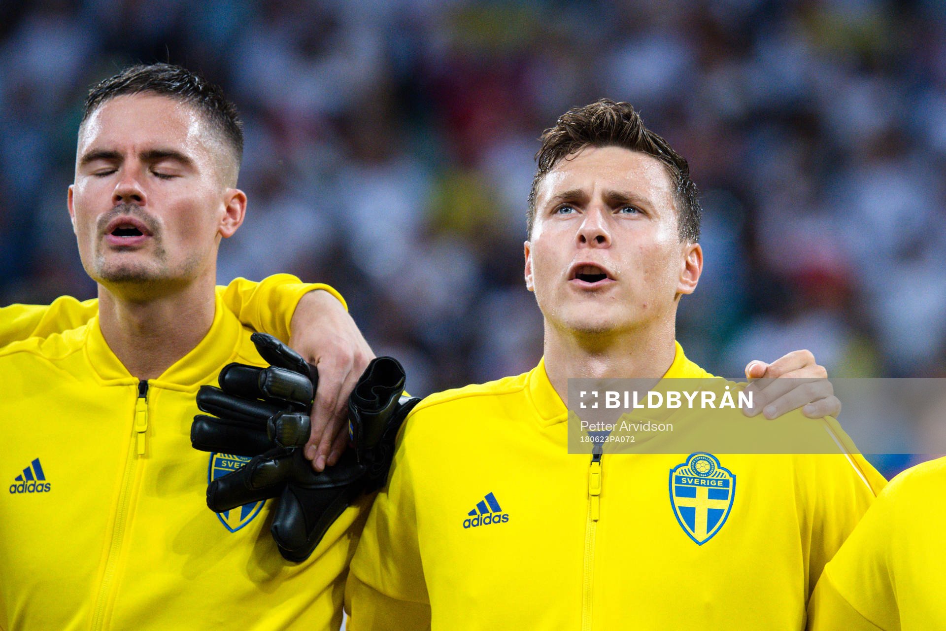 Mikael Lustig and Victor Nilsson Lindelöf of Sweden