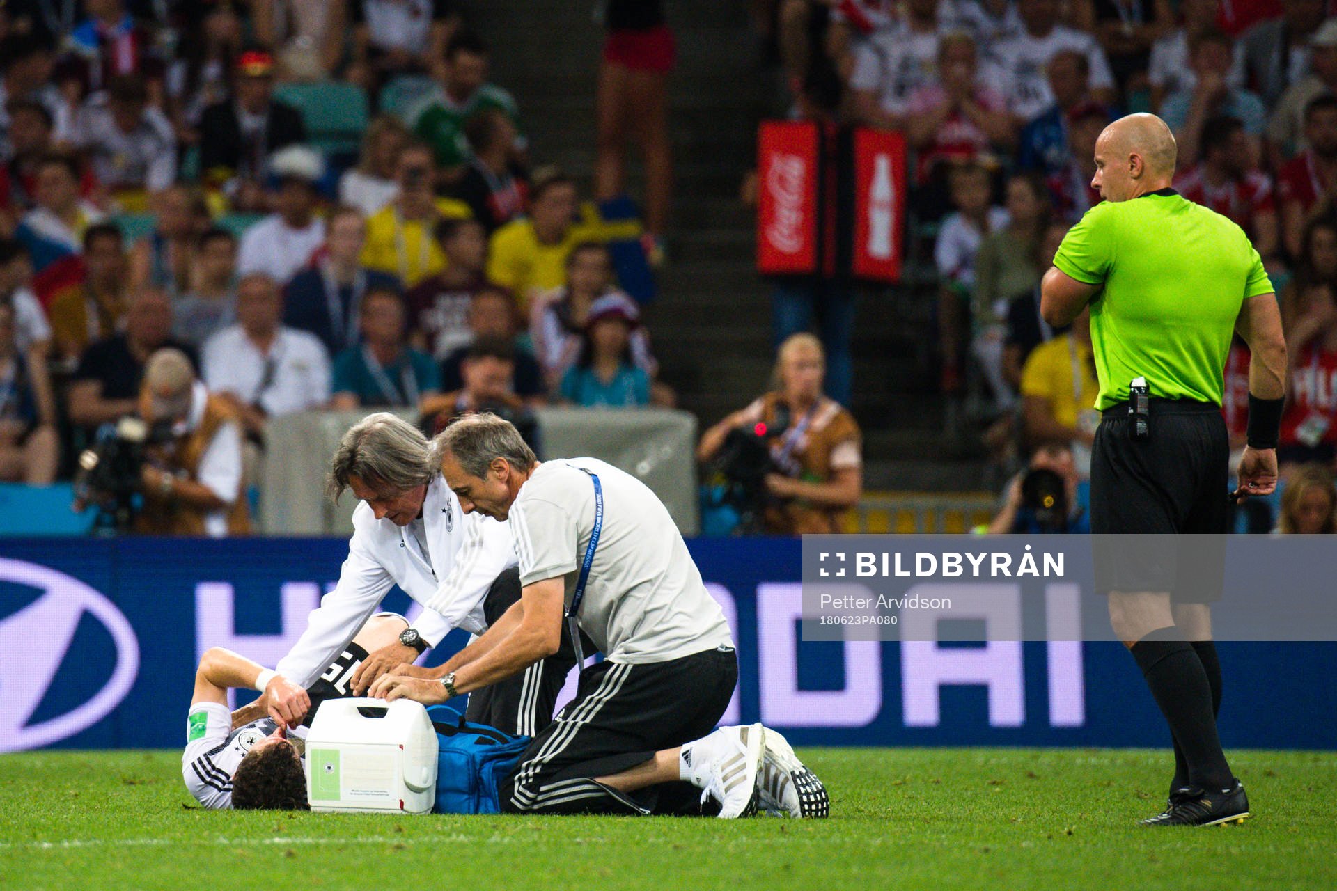 Sebastian Rudy  of Germany in pain