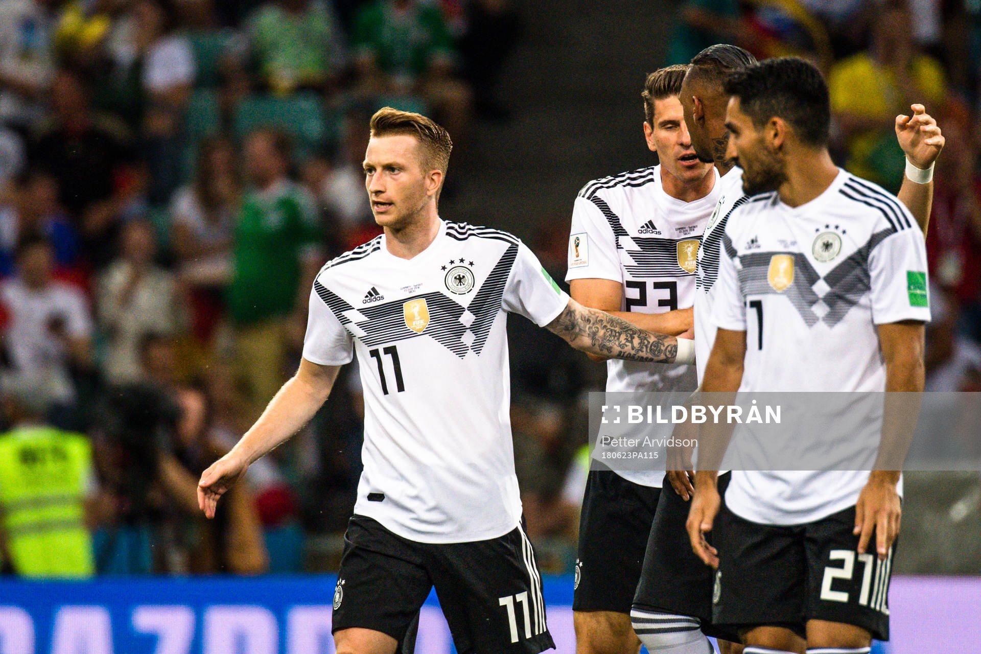 Marco Reus of Germany celebrates the 1-1 goal