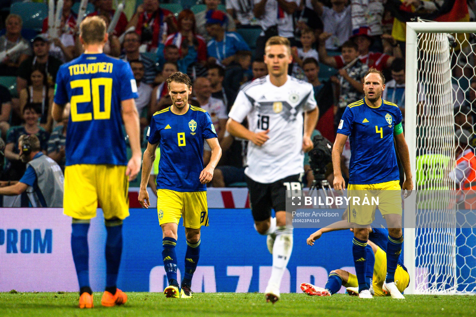 Players of Sweden looks dejected