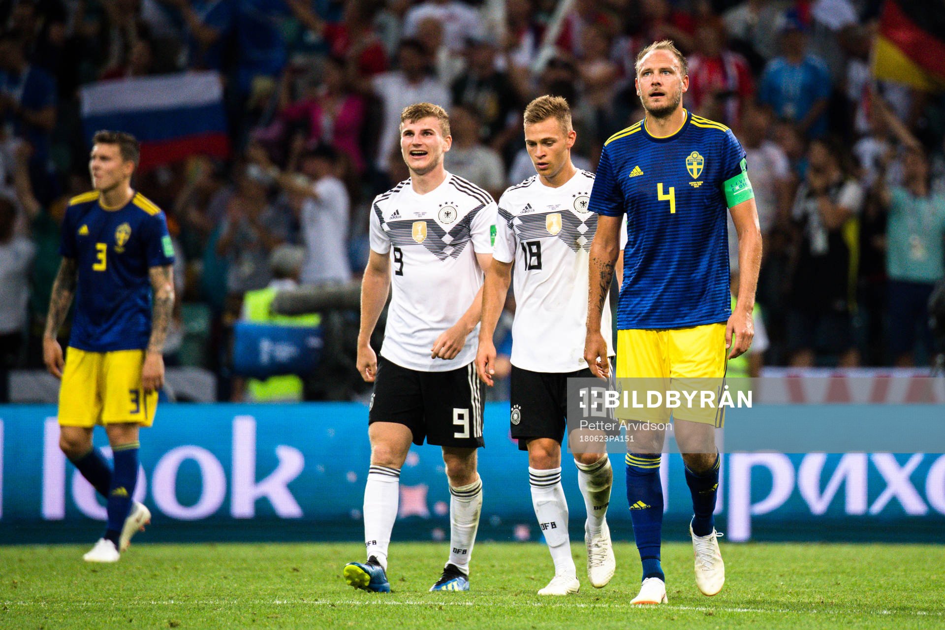 Andreas Granqvist of Sweden looks dejected