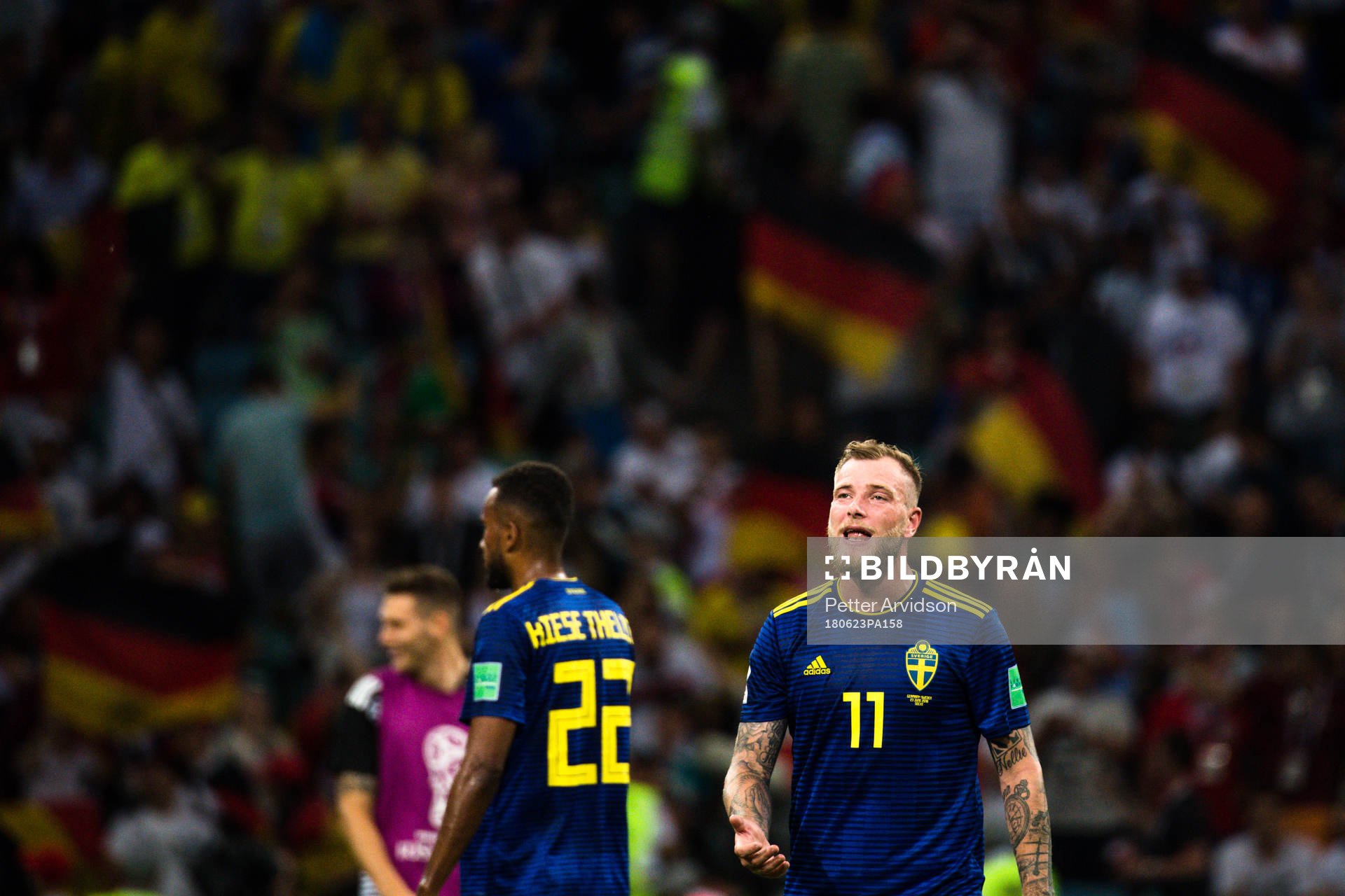 John Guidetti of Sweden looks dejected