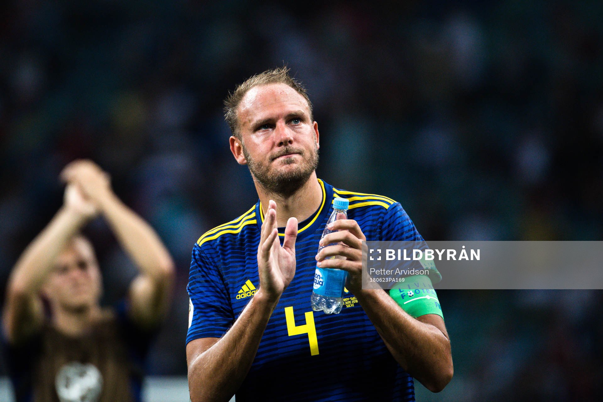 Andreas Granqvist of Sweden looks dejected