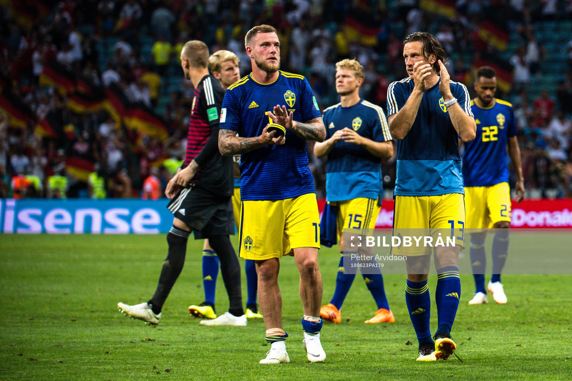 John Guidetti Gustav Svensson of Sweden