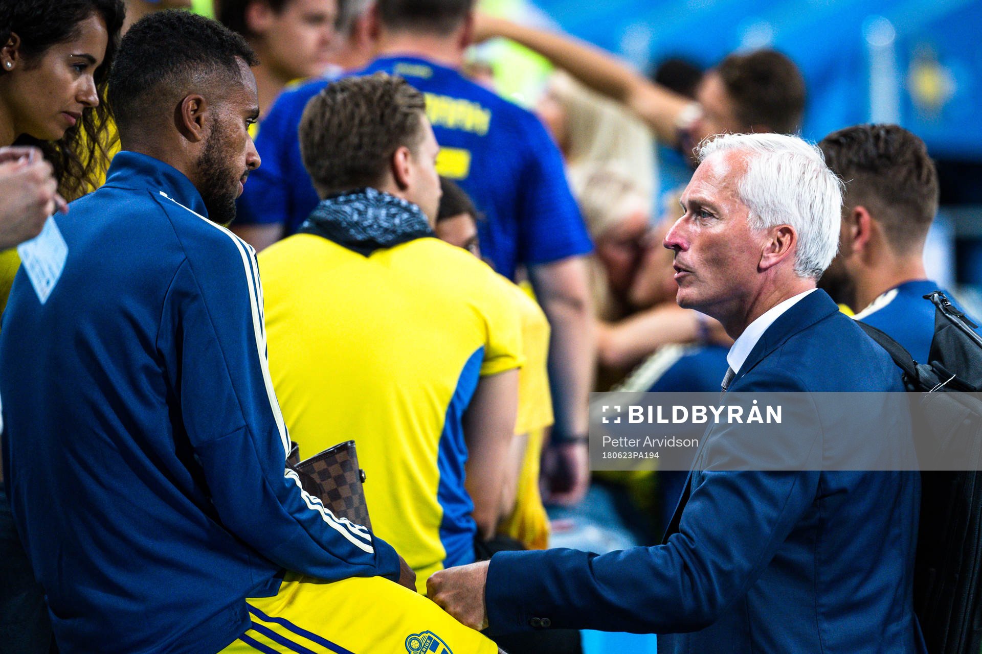 Isaac Kiese Thelin and Håkan Sjöstrand of Sweden