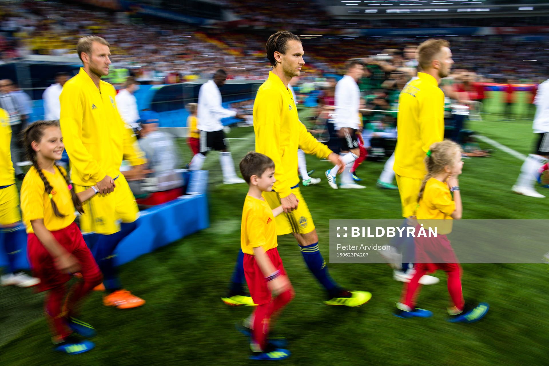 Albin Ekdal of Sweden prior  the FIFA World Cup group stage