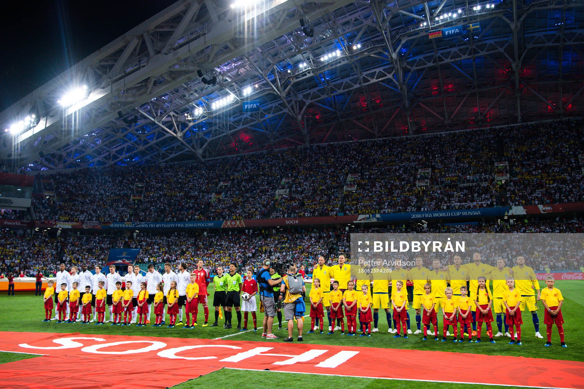 Starting eleven of Sweden and Germany prior the FIFA World