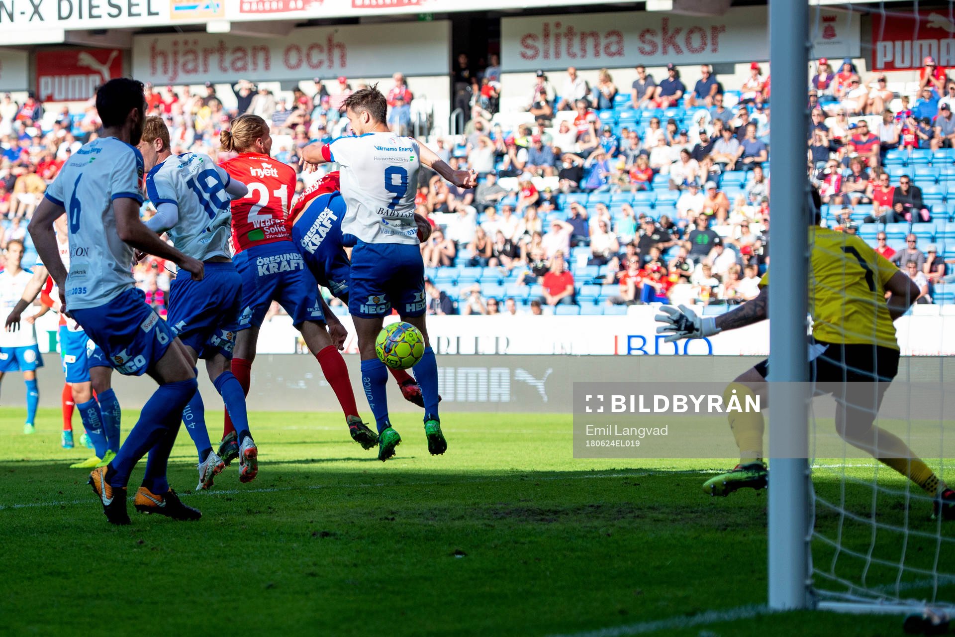 Helsingborgs Darijan Bojanic gör 1-0