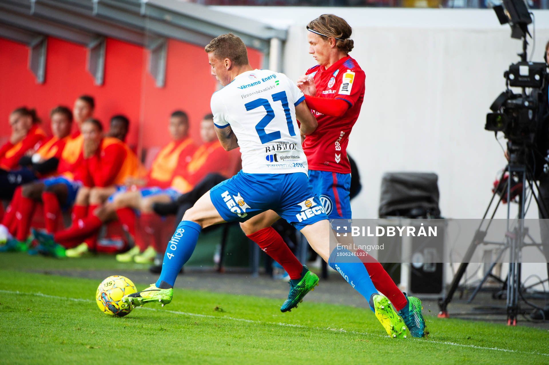 Värnamos Anton Maikkula och Helsingborgs Max Svensson
