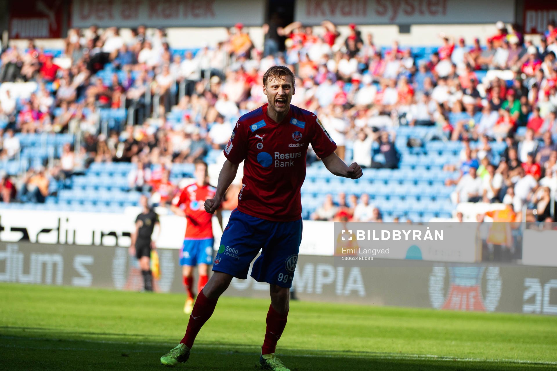 Helsingborgs Andri Runar Bjarnason deppar