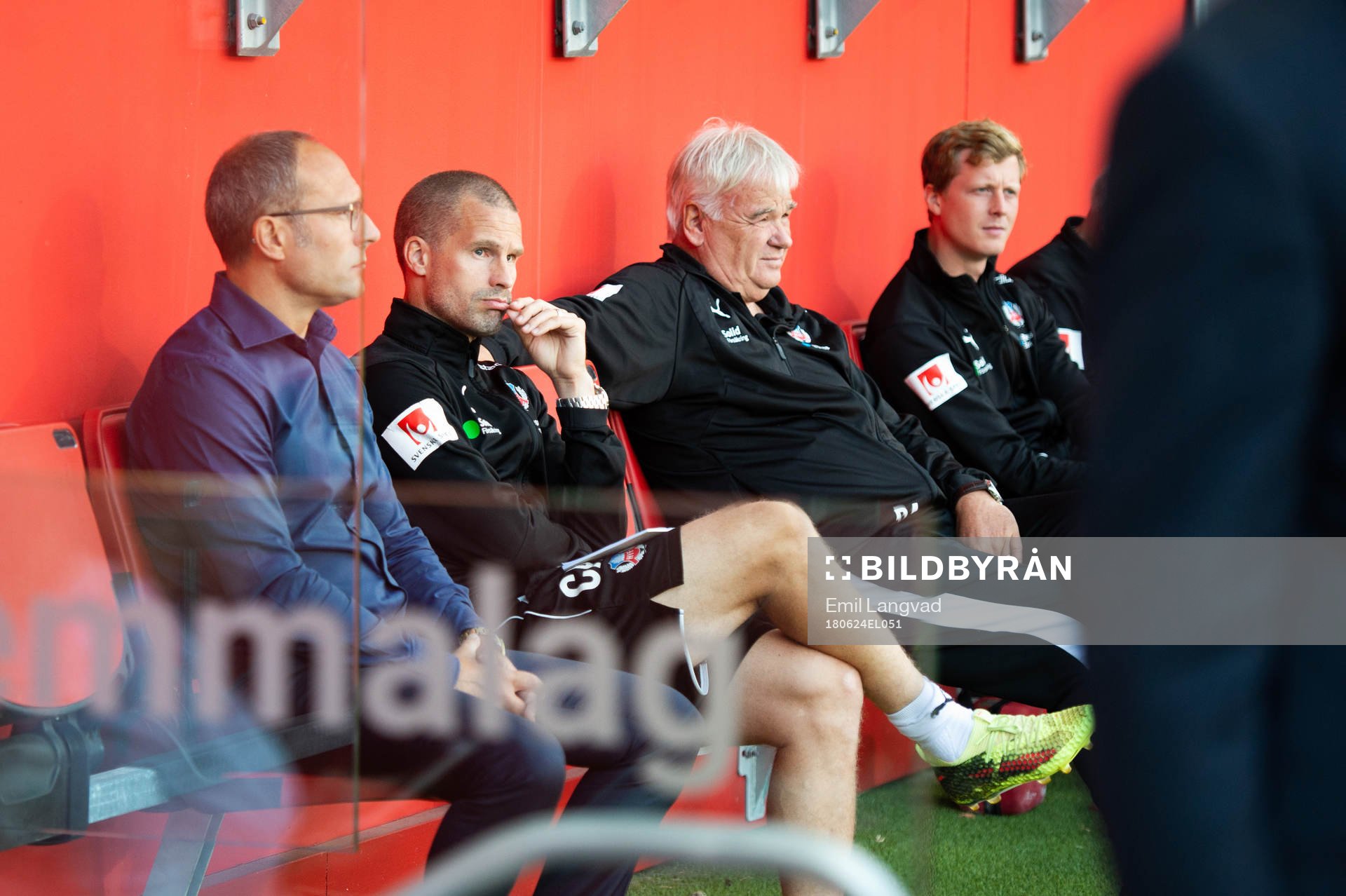 Helsingborgs tränare Per-Ola Ljung, Christoffer Andersson