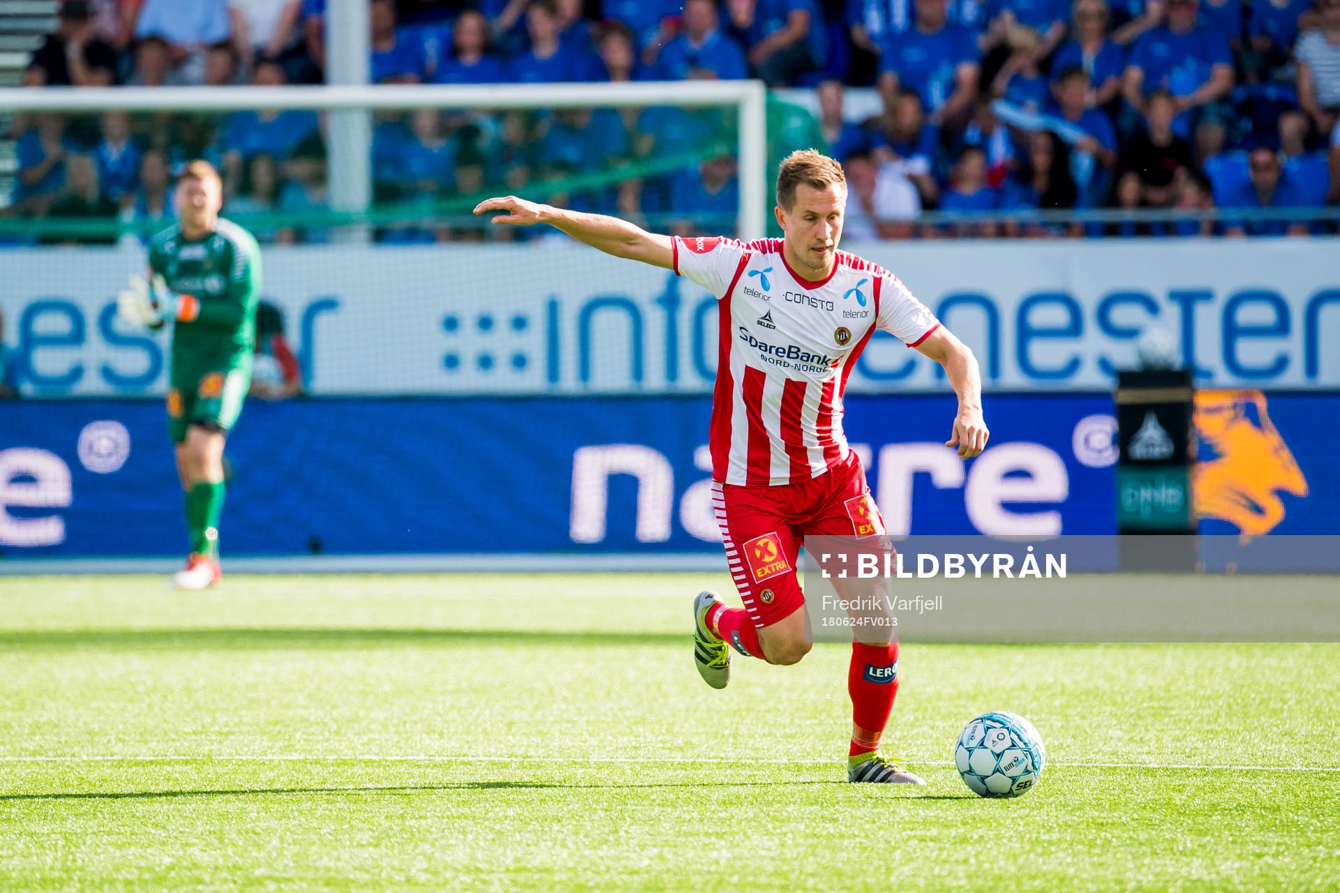 Morten Gamst Pedersen of Tromsø during the Eliteserien match between Sarpsborg 08 and Tromsø on June 24, 2018 in Sarpsborg. 
