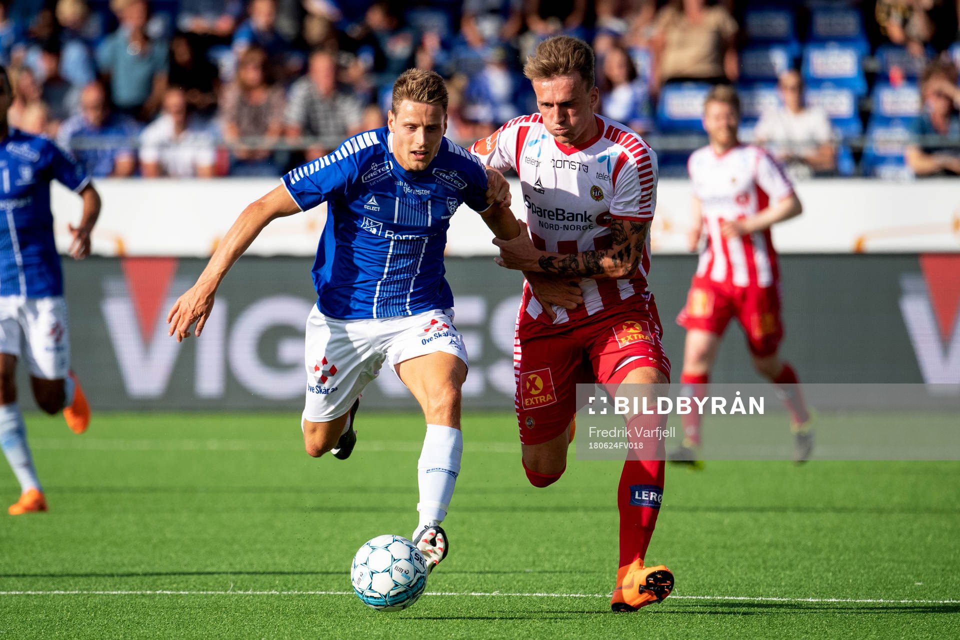 Kristoffer Zachariassen of Sarpsborg 08 and Runar Espejord