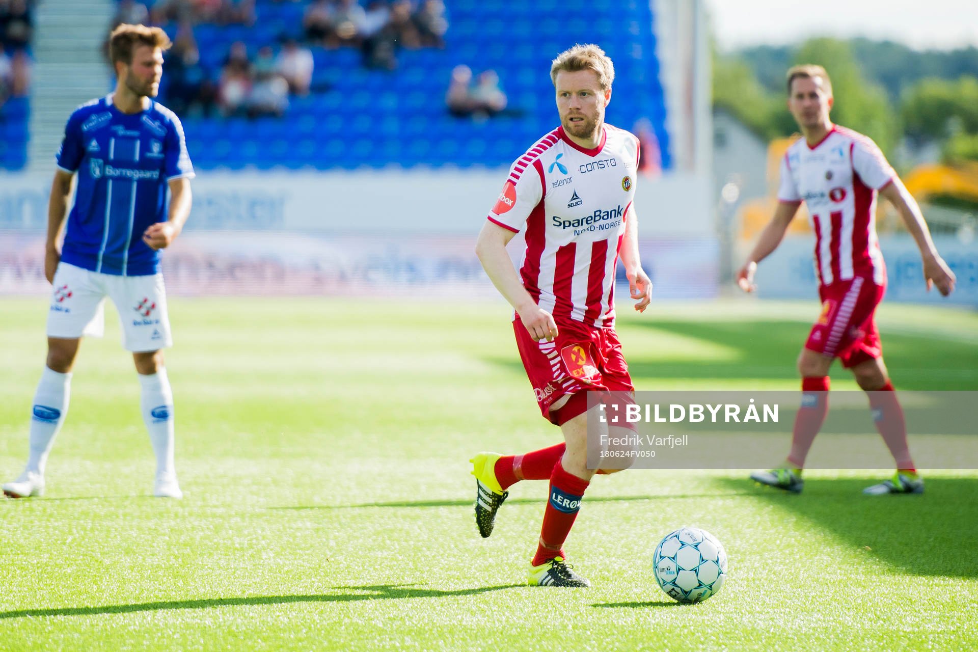Tom Høgli of Tromsø during the Eliteserien match between Sarpsborg 08 and Tromsø on June 24, 2018 in Sarpsborg. 